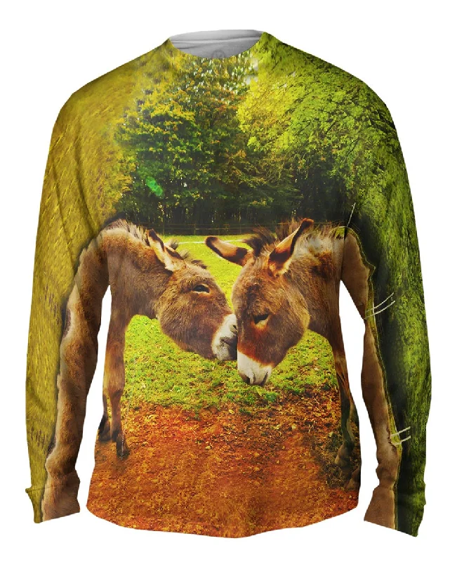 Layered Long Sleeve-Kissing Donkey