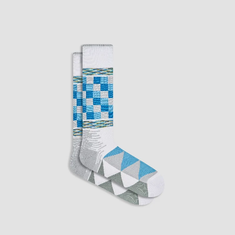 Unisex Socks-Geometric Mid-Calf Socks