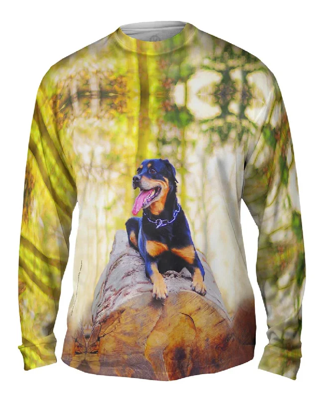 Raglan Long Sleeve-Lumberjack Rottweiler