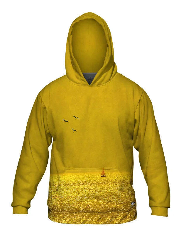 Soccer Hoodie-Dorado En El Rio De La Plata