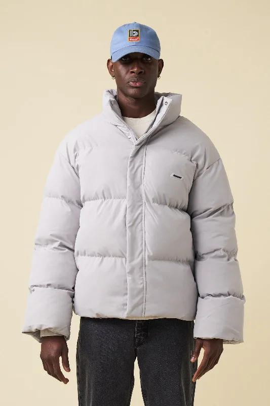 Bomber Jacket-ARCTIC PADDED PUFFER COAT - DOVE GREY