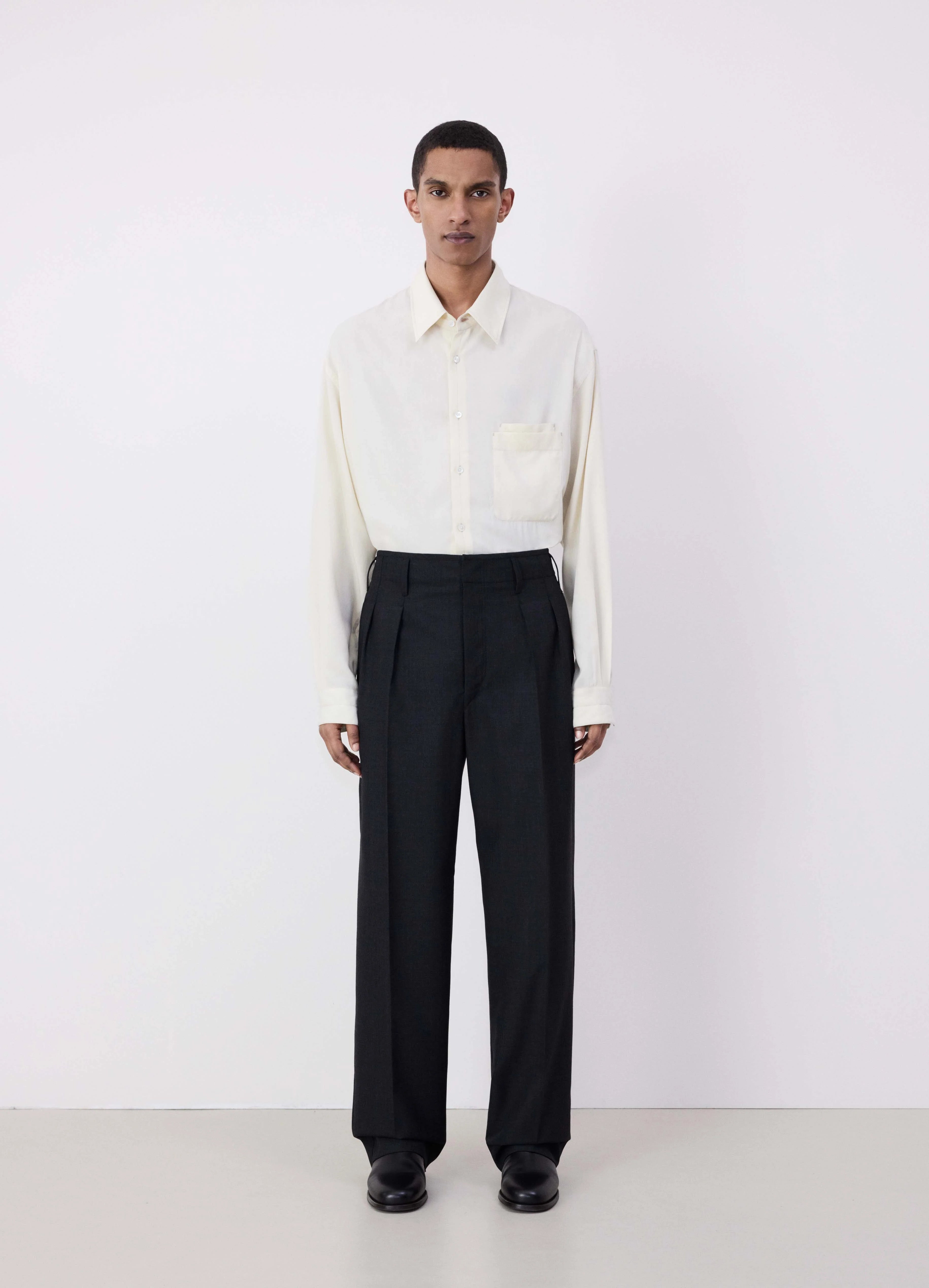 Paperbag Waist Pants-PLEATED PANTS