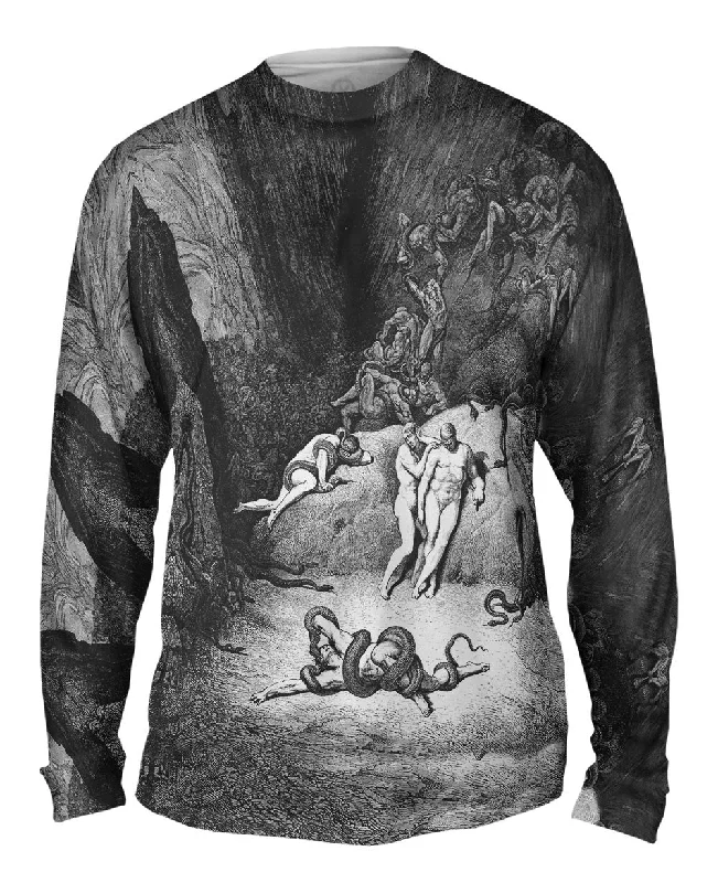 Yoga Long Sleeve-Gustave Dore - "The Inferno Canto 25" (1857)