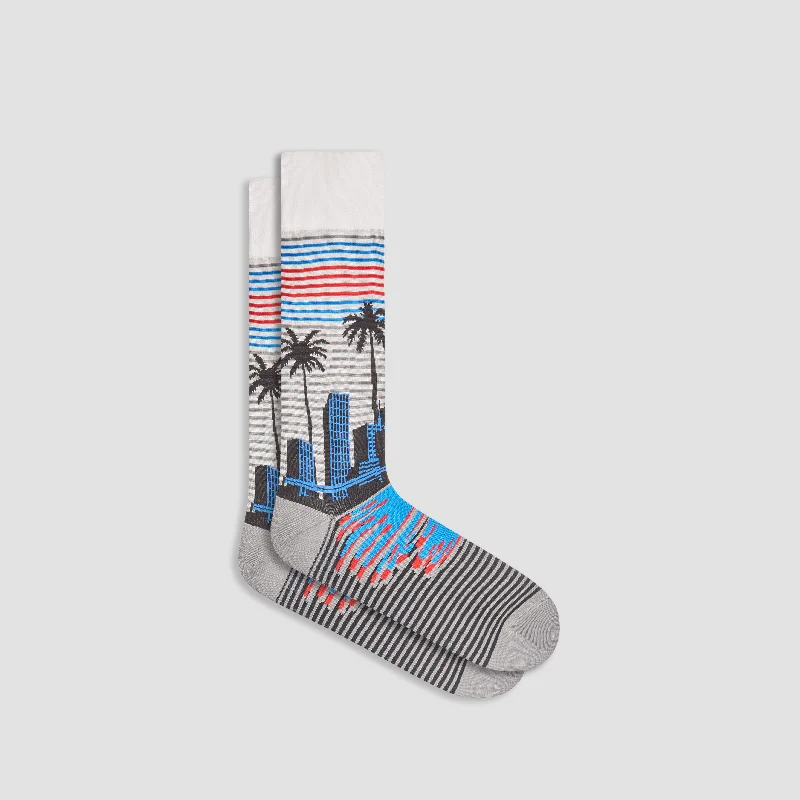 Lightweight Socks-Skyline Mid-Calf Socks