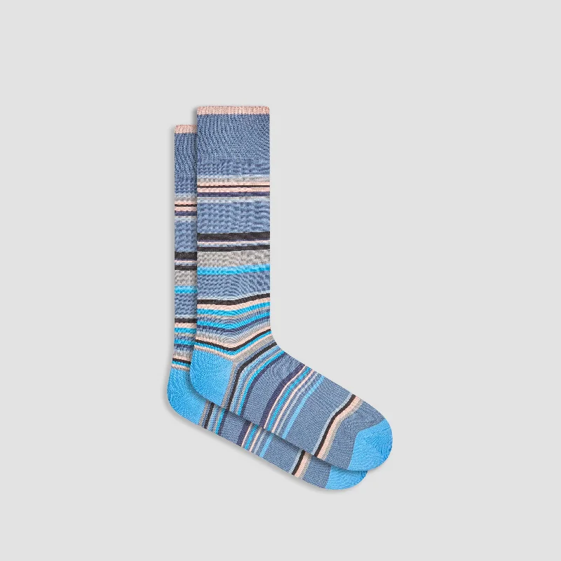 Kids Socks-Striped Mid-Calf Socks