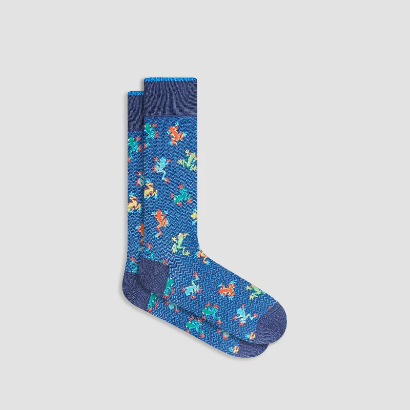 Merino Wool Socks-Frogs Mid-Calf Socks