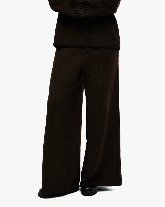 Custom Pants-Piped Wide Leg Pull On Pant