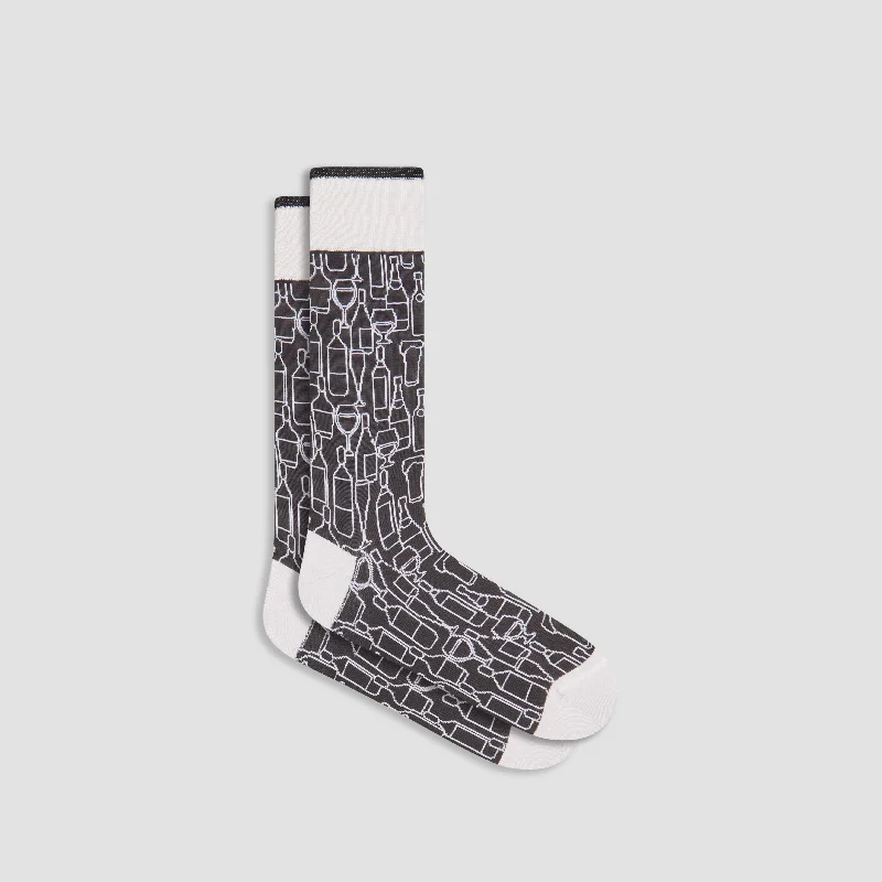 Bamboo Socks-Abstract Mid-Calf Socks