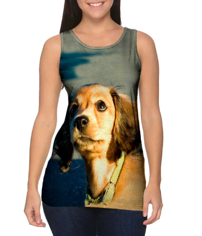 Graphic Tank-Ambitious Dachshund Puppy