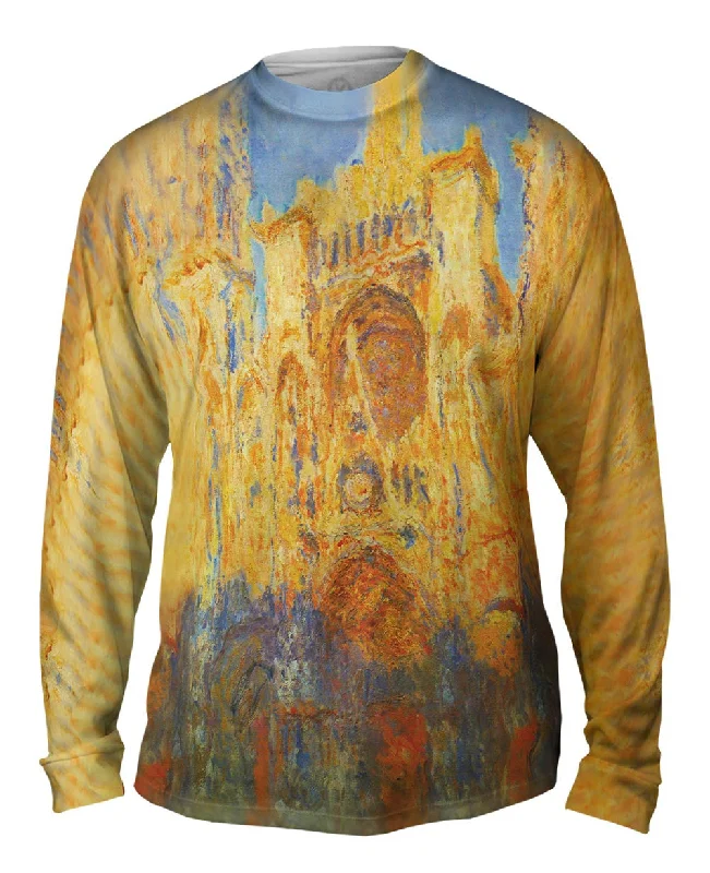 Golf Long Sleeve-Monet -"Rouen Cathedral Sunset" (1893)