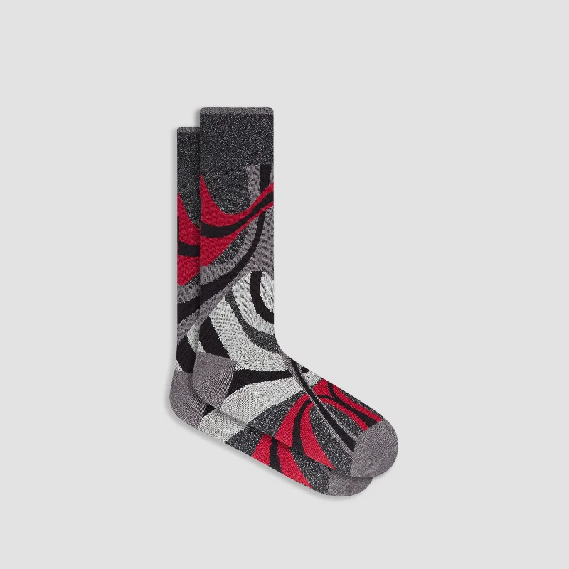 Custom Socks-Abstract Mid-Calf Socks