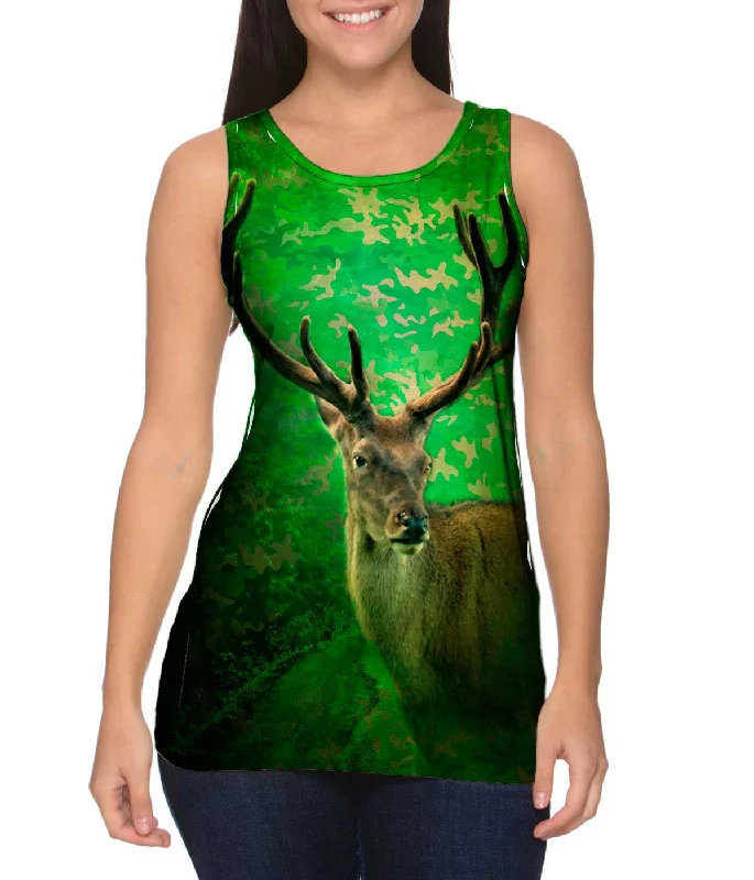 Workout Sleeveless-Camouflage Emerald Deer