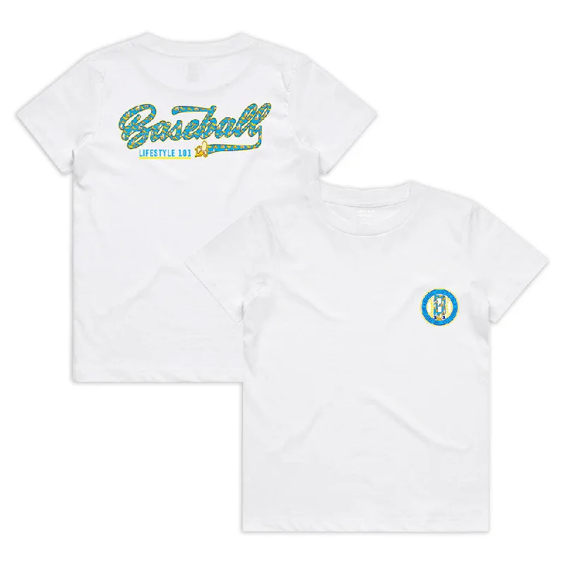 Stretchable T-Shirt-Banana Youth Tee - White