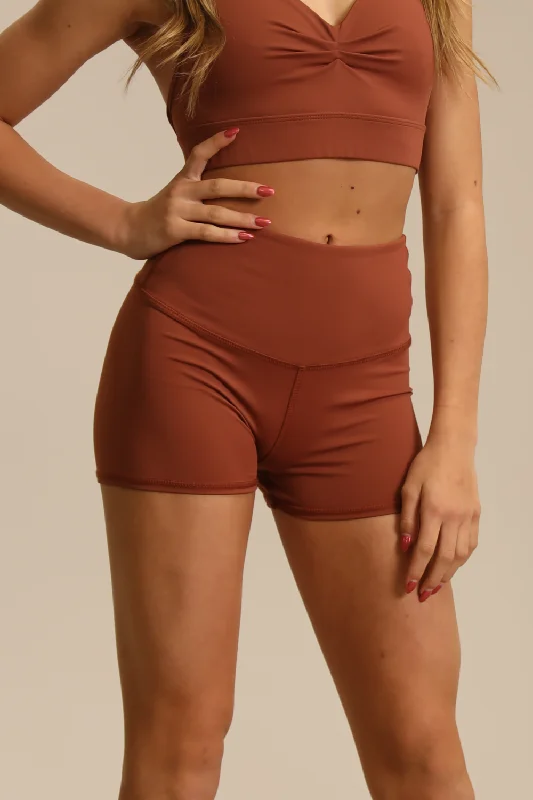 Waterproof Shorts-Shorties Bootie Shorts - Mocha - FINAL SALE