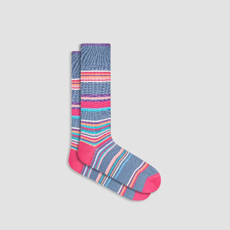 Women’s Socks-Striped Mid-Calf Socks