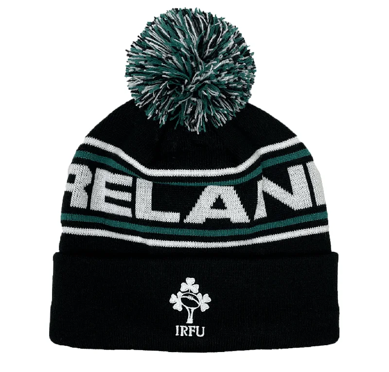 Sports Cap-Ireland 24 Text Bobble Hat by Canterbury