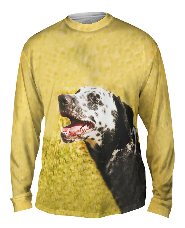 Zip-Up Long Sleeve-Laughing Dalmation