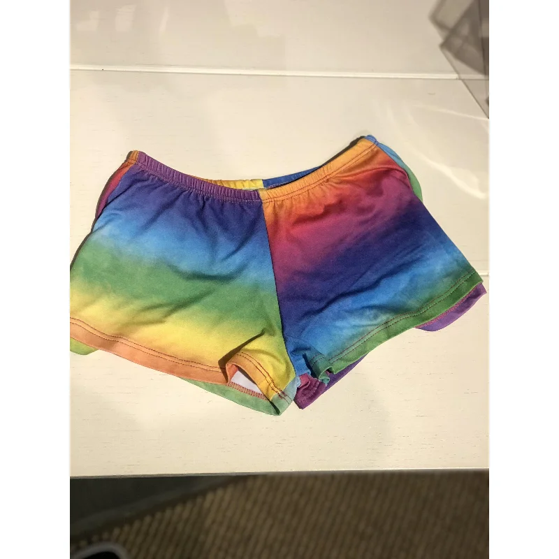 Hooded Shorts-Little Mass Rainbow Shorts