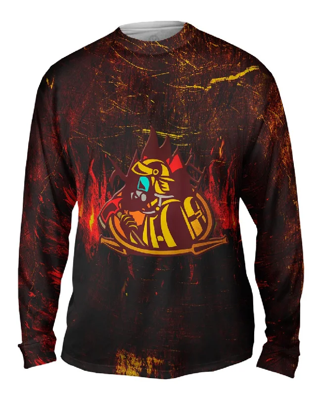 Yoga Long Sleeve-Icon Fire