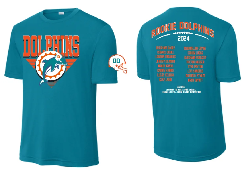 Loose Fit T-Shirt-2024 Rookie Dolphins Roster Shirt