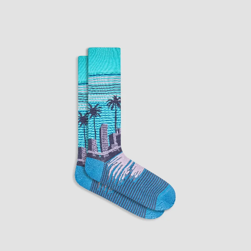 Eco-Friendly Socks-Skyline Mid-Calf Socks