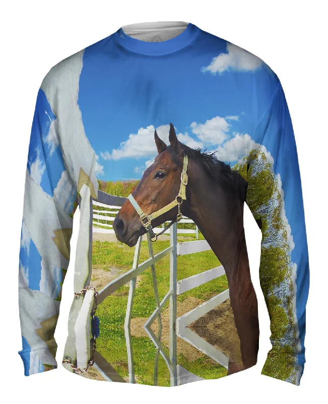 Zip Front Long Sleeve-Lovely Horse