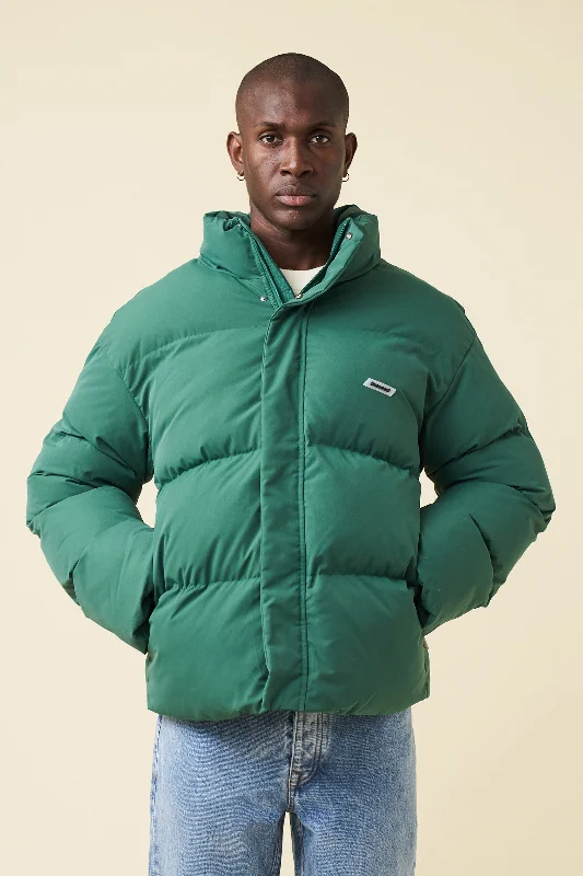 Denim Jacket-ARCTIC PADDED PUFFER COAT - HUNTER GREEN