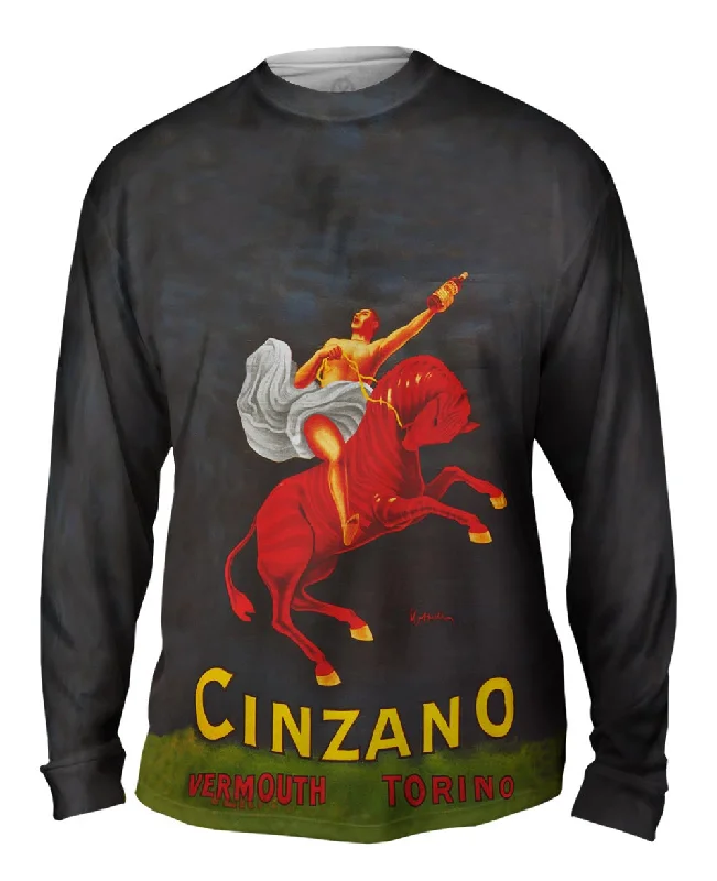 Fitted Long Sleeve-Leonetto Cappiello 005 - "Vermouth Cinzano" (1921)