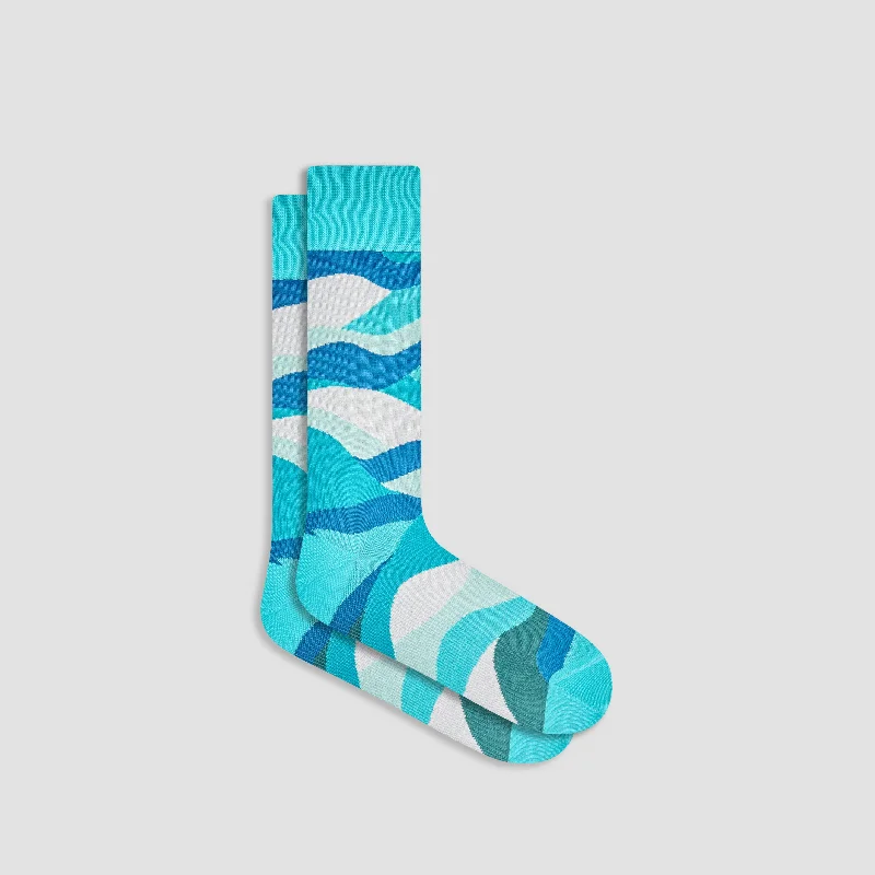 Luxury Socks-Abstract Mid-Calf Socks