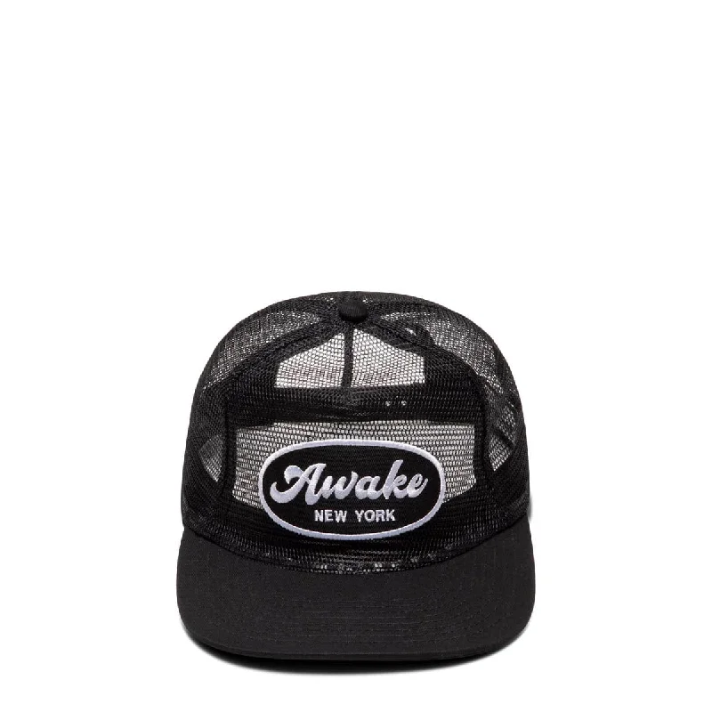 Hip Hop Hat-LOGO PATCH MESH TRUCKER HAT