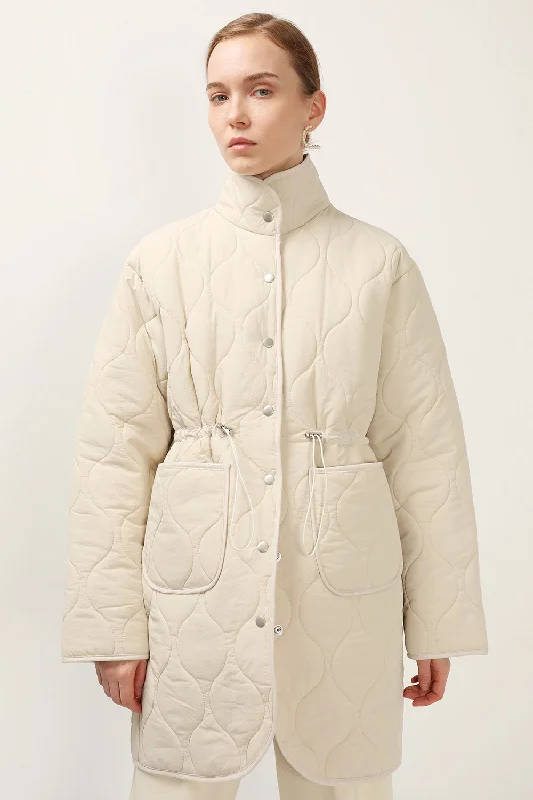 Gym Jacket-Blair Quilted Borg Coat