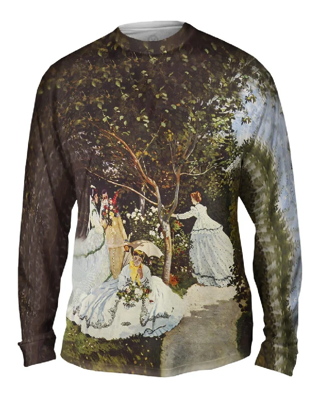 Hiking Long Sleeve-Monet -"Women in the Garden" (1886)