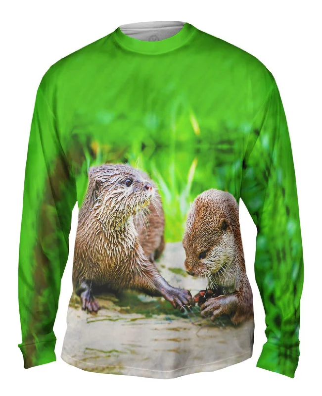 Dress Shirt Long Sleeve-Manicure Asiatic Otters