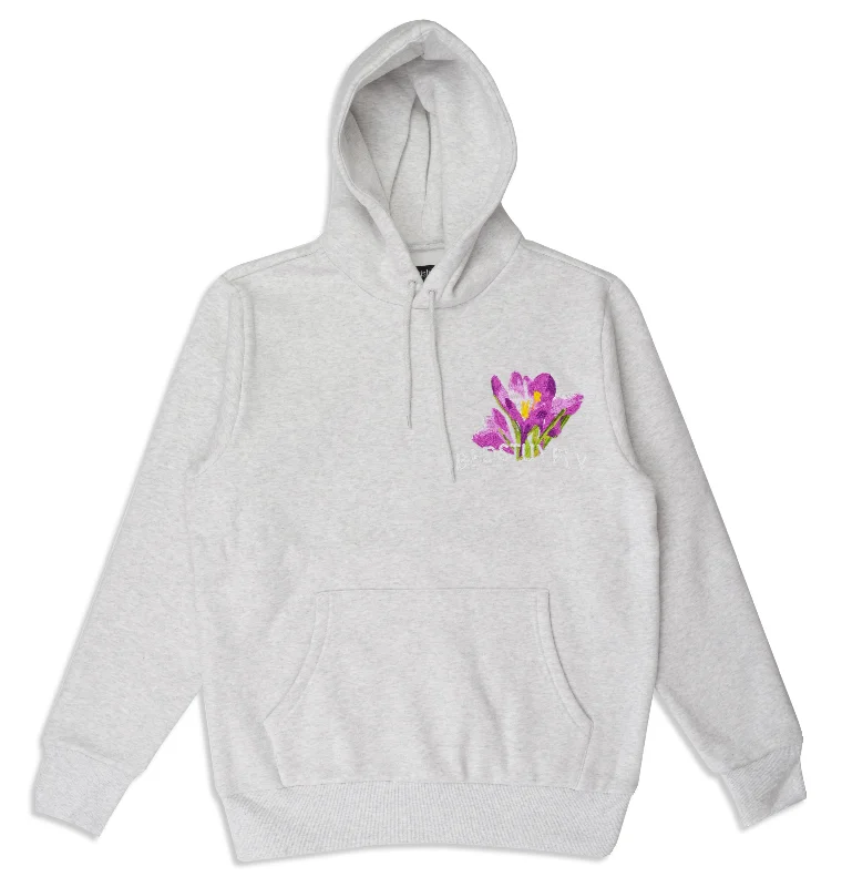 Breathable Hoodie-Give’m Flowers Hoodie  (Gray)