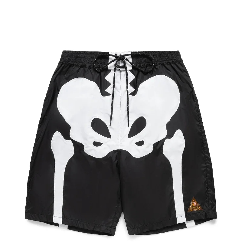 Above Knee Shorts-NYLON BONE SWIM TRUNKS