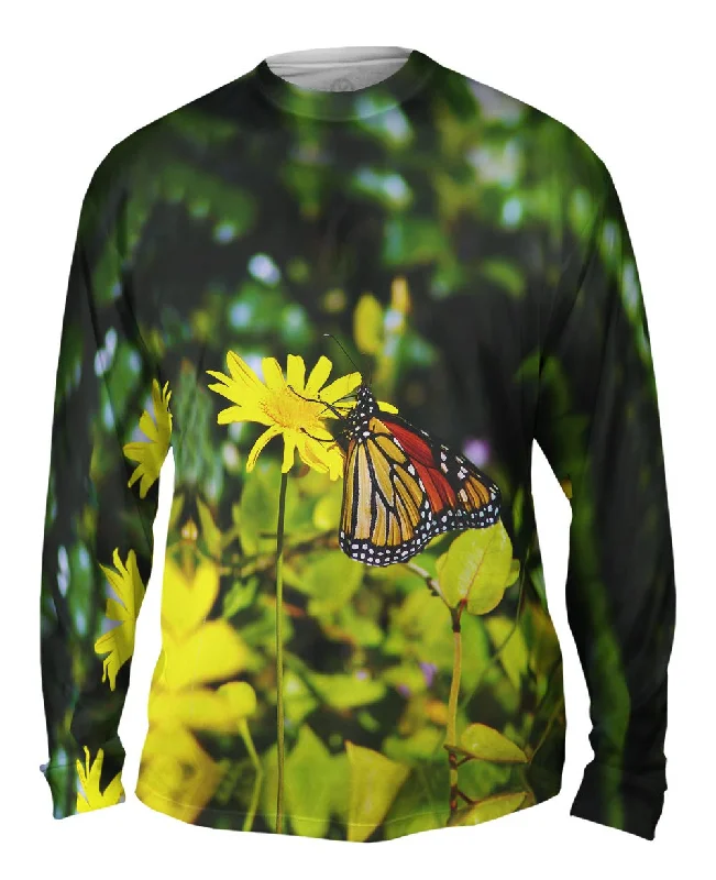 Soccer Long Sleeve-Monarch Daisy Butterfly