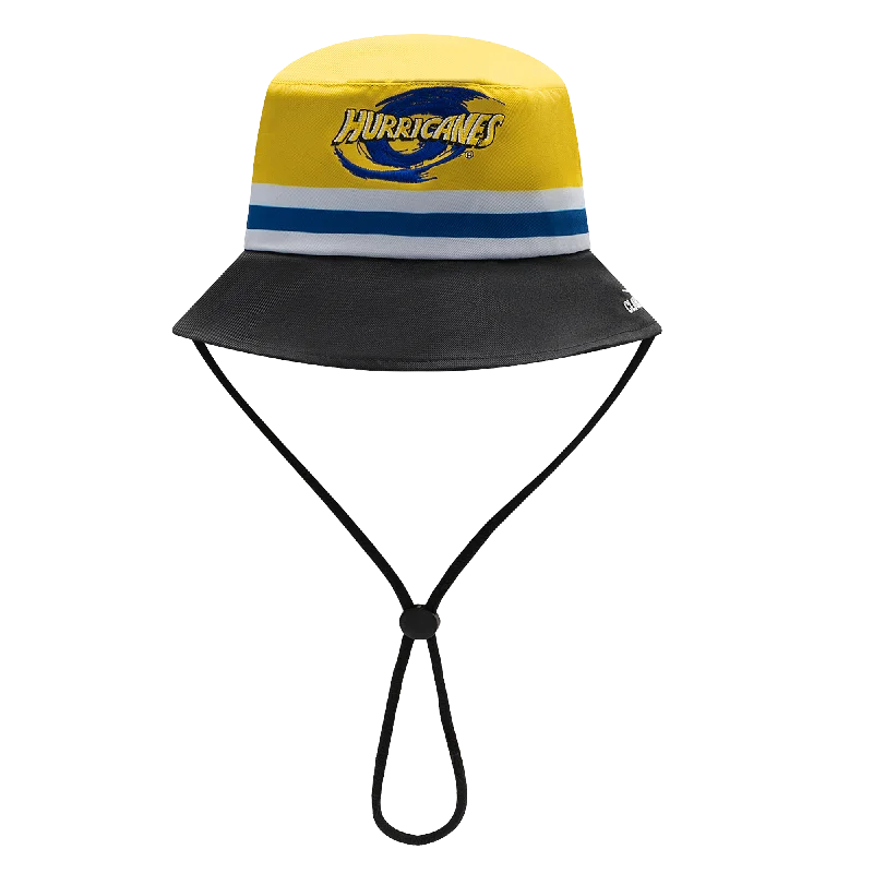 Skateboarding Hat-Hurricanes Super Rugby 25/26 Supporters Bucket Hat by Classic Sportswear