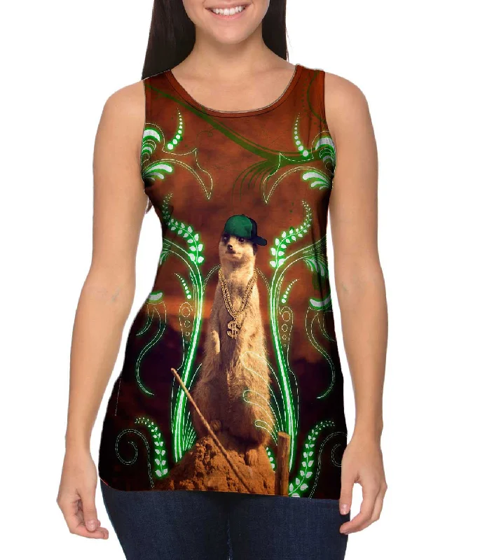 Performance Sleeveless-Bling Rapper Meercat