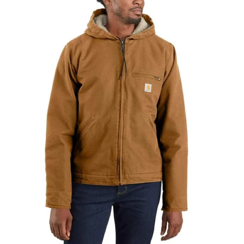 Boating Jacket-Carhartt Men's Heavyweight Duck Sherpa-Lined Jacket