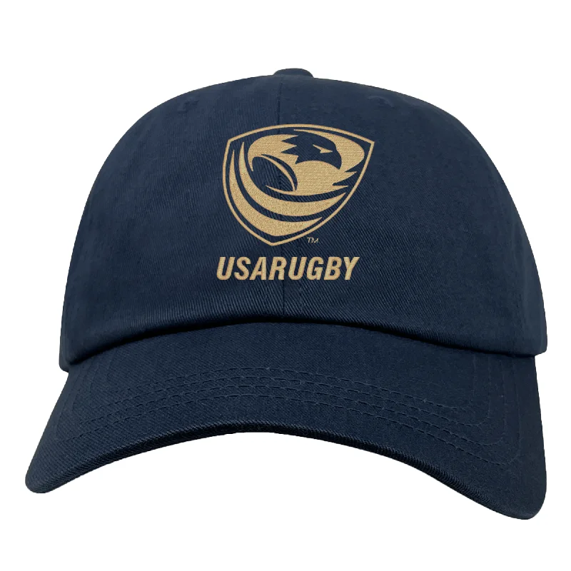 Aviator Hat-USA Rugby Bronze Cotton Twill Dad Cap