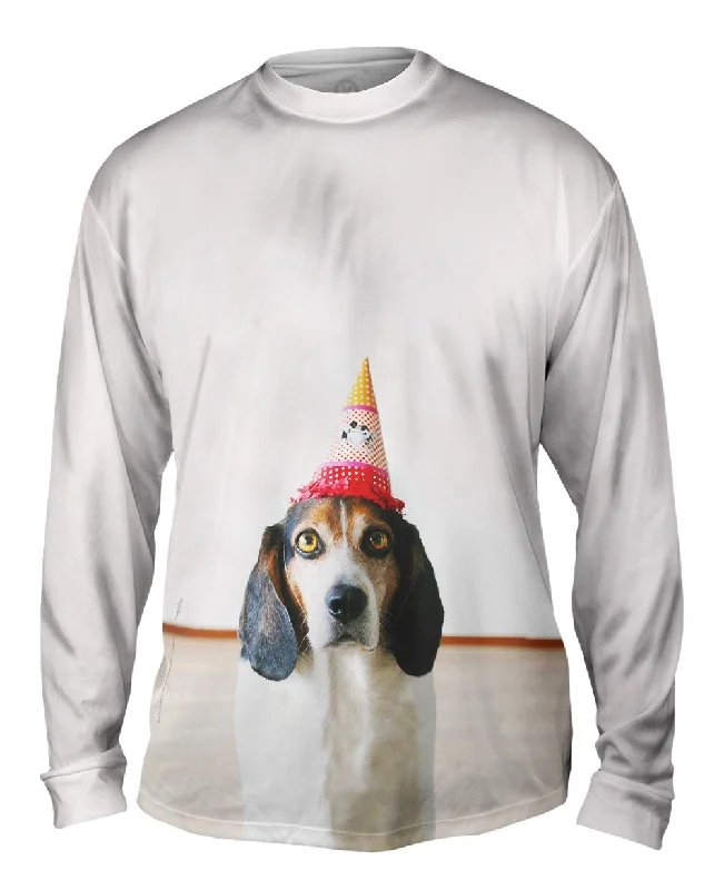 Camouflage Long Sleeve-Happy Birthday Beagle