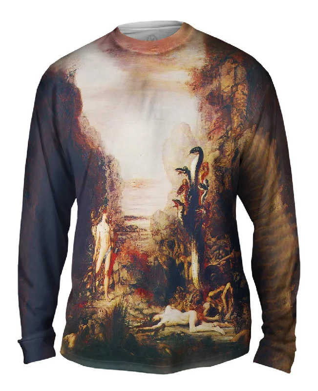 Pullover Long Sleeve-Gustave Moreau - "Hercules and the Hydra Lernaean" (1876)