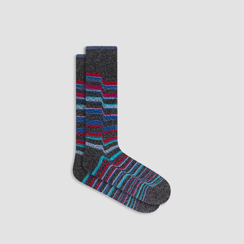 Funky Socks-Ribbon Stripe Mid-Calf Socks