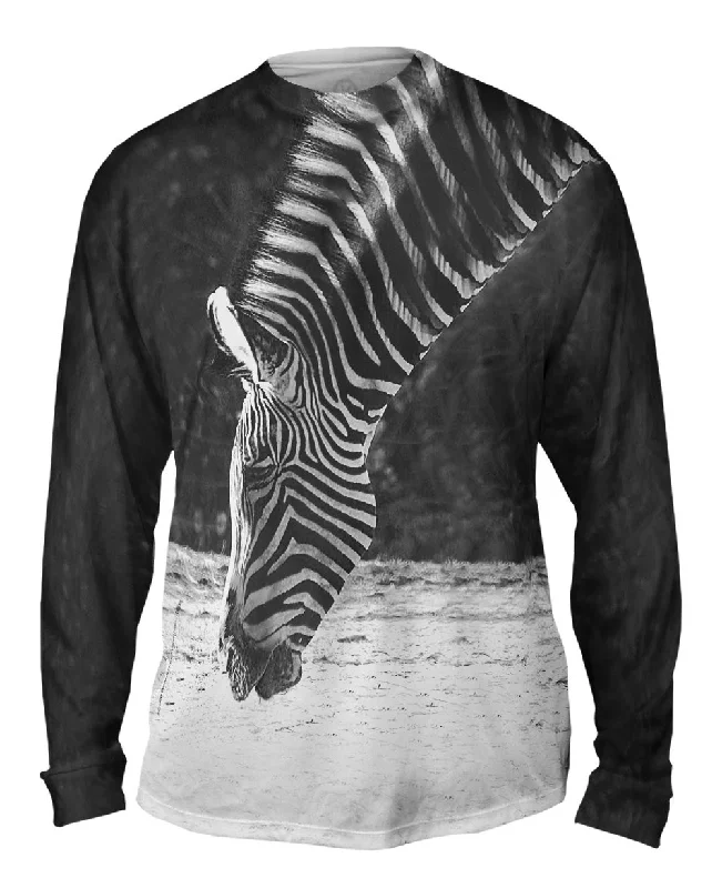 Office Long Sleeve-Monochrome Zebra