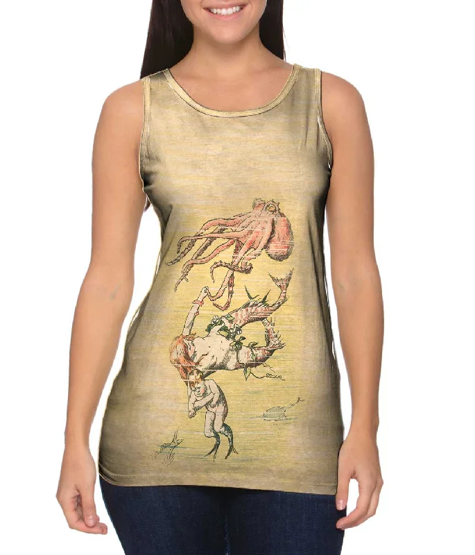 Basketball Tank-"Vintage Mermaid Mother"