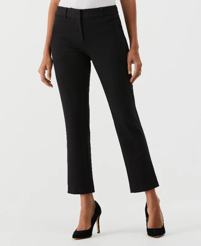 Casual Pants-Petite Straight Leg Ankle Pant