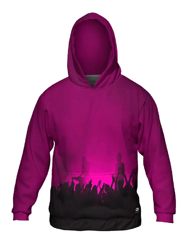 Hiking Hoodie-Edm Music Makes The Crowd Pink