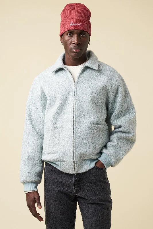 Varsity Jacket-CLOUD TEXTURED JACKET