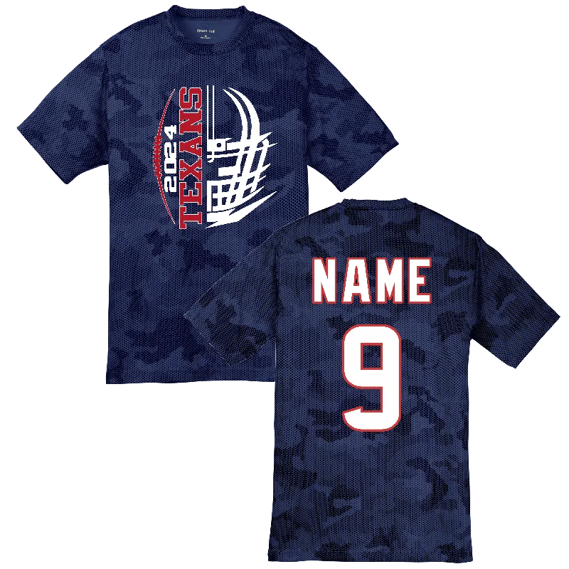 Artistic T-Shirt-2024 Texans Dri Fit Camo Jersey Shirt - Personalized