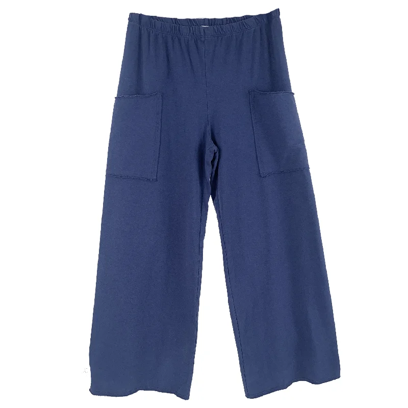 Wide Leg Pants-Haystacks Leelanau Cotton French Terry Crop Pant